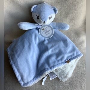 Piccolo Bambino Cuddly Pal Blue White Fox Lovey Security Blanket Toy with Tags